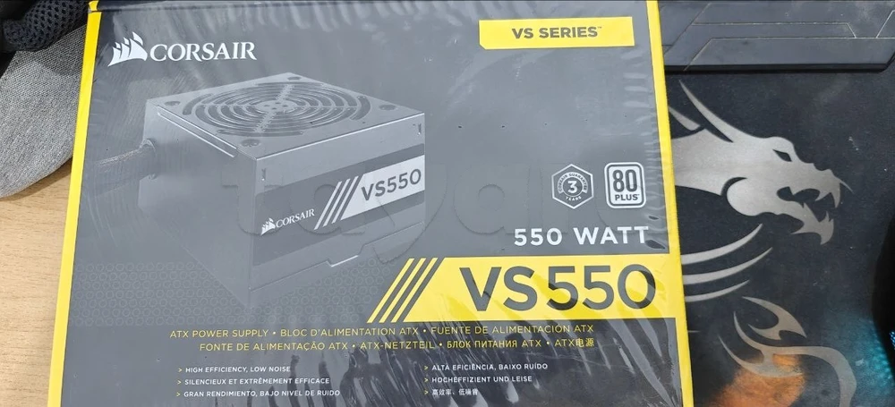 Boite d'alimentation Corsair VS550 80PLUS