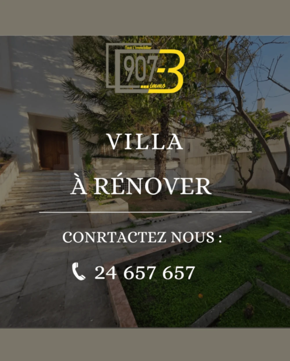 À Vendre – Villa à rénover à Menzah 6 | Opportunité rare