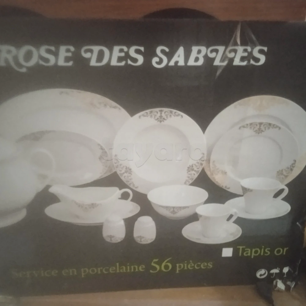 Services a tables 56 pièces porcelaine