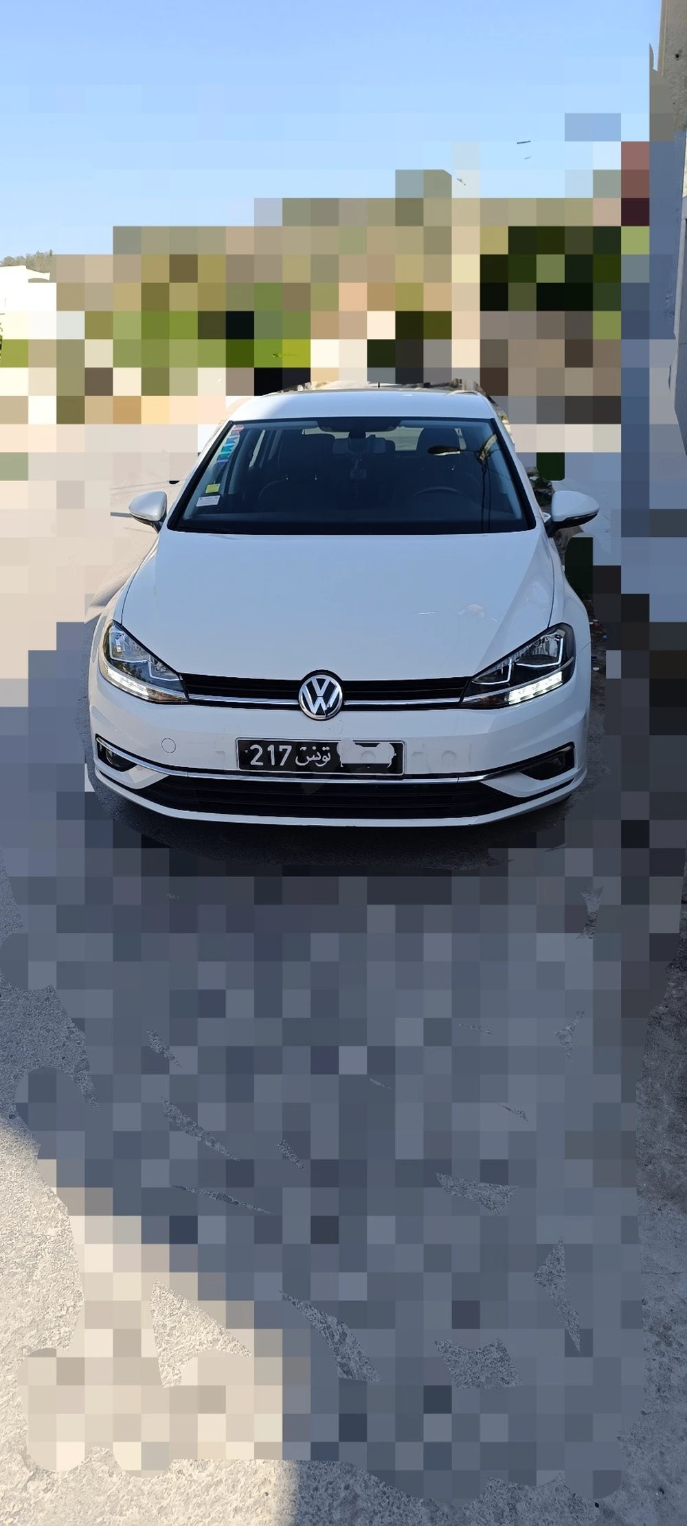 Carte voiture Volkswagen Golf