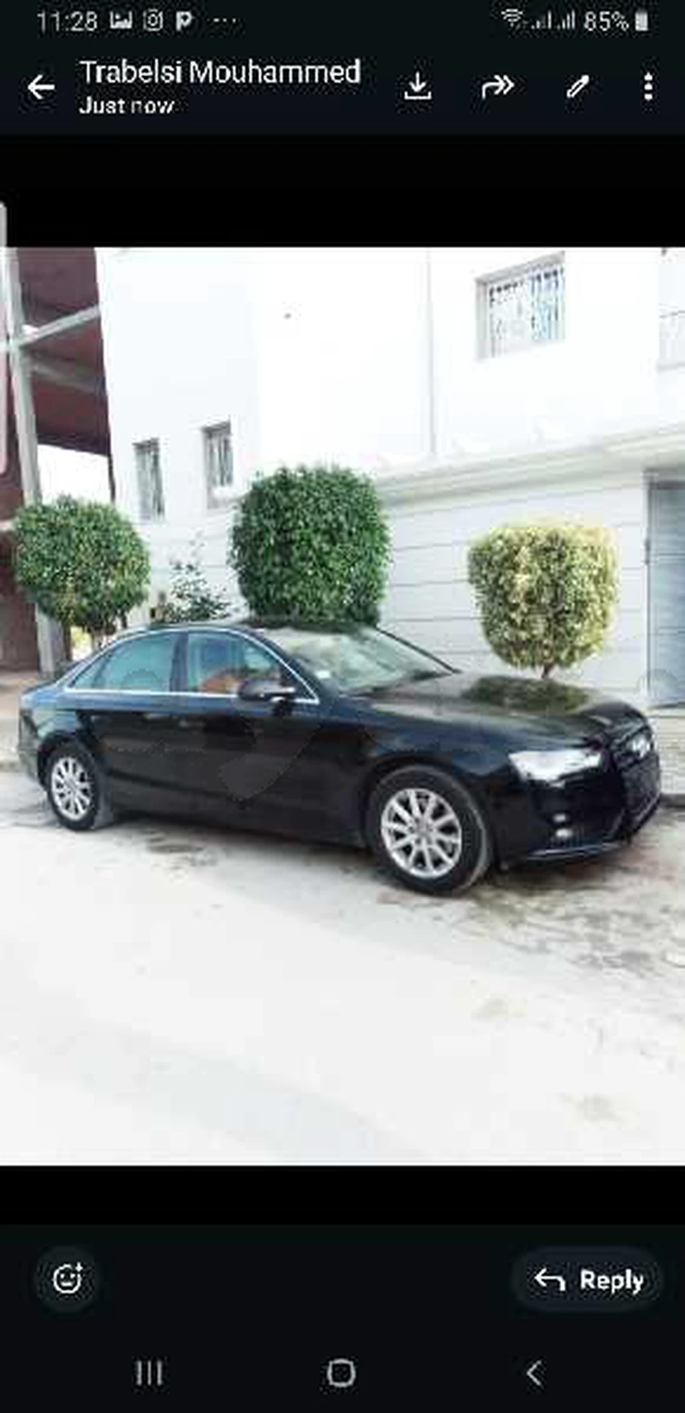 Carte voiture Audi A4