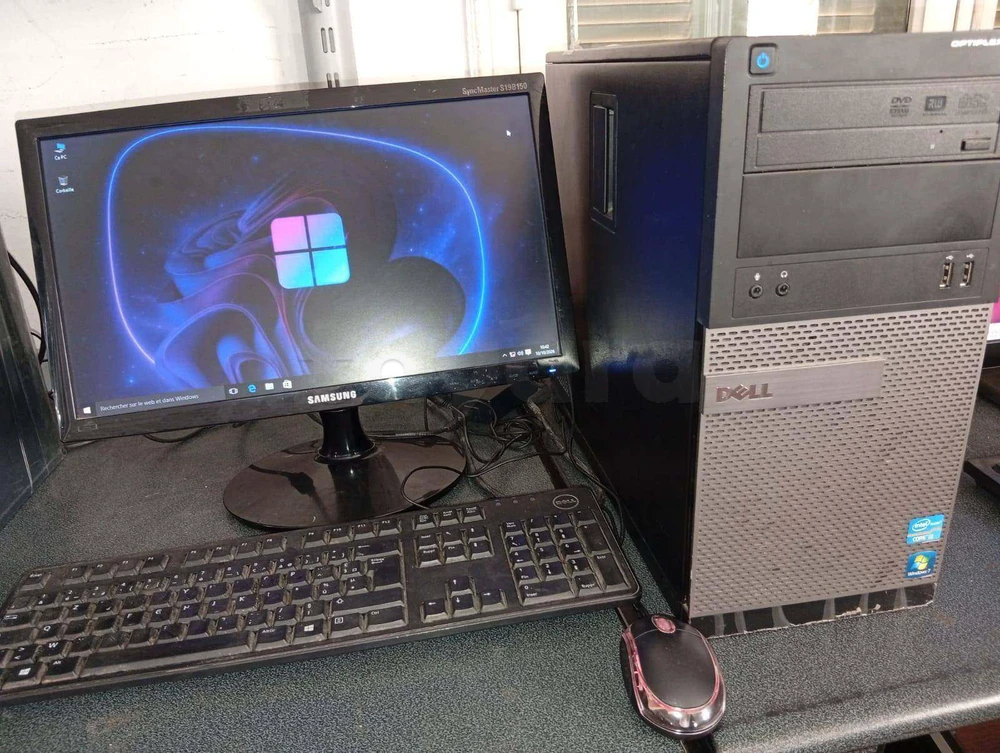 PC de Bureau Dell Intel Core i3-2éme en très bon état (Pack Complet)