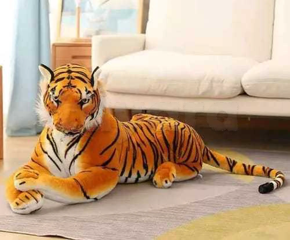 🔥Tigre en peluche (avec taches de chat sauvage, décoration cadeau made in 🇩🇪