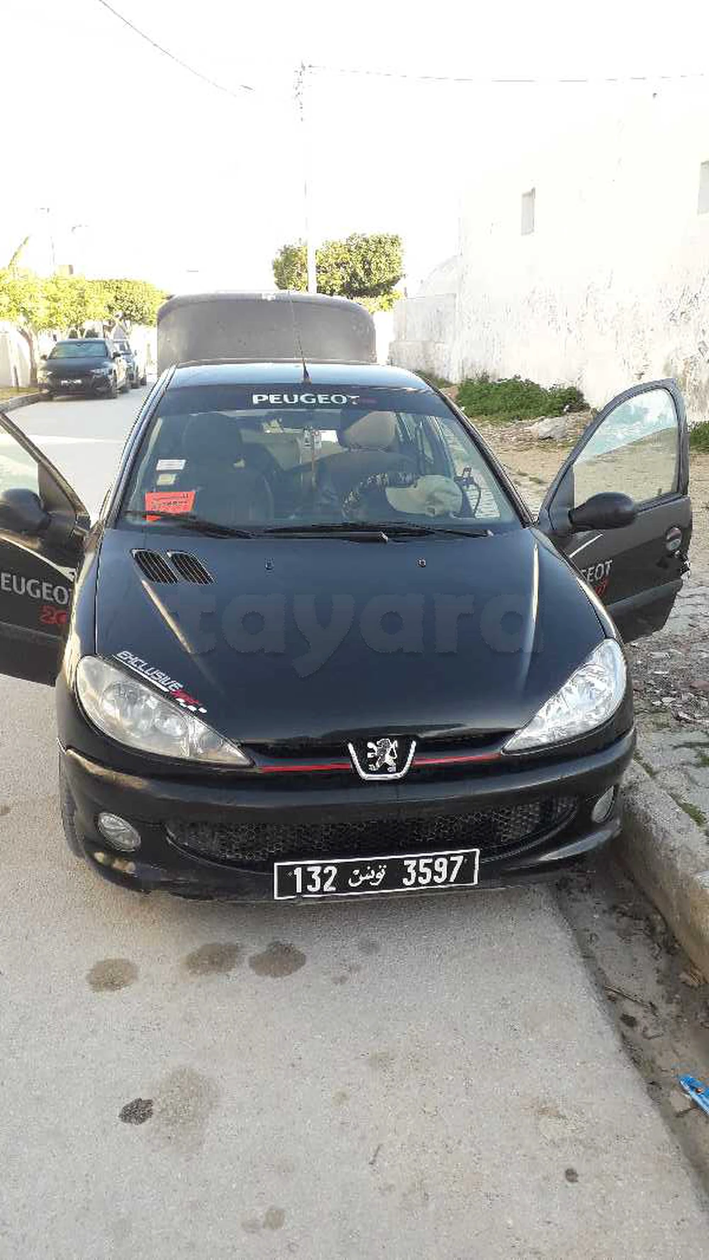 Carte voiture Peugeot 206