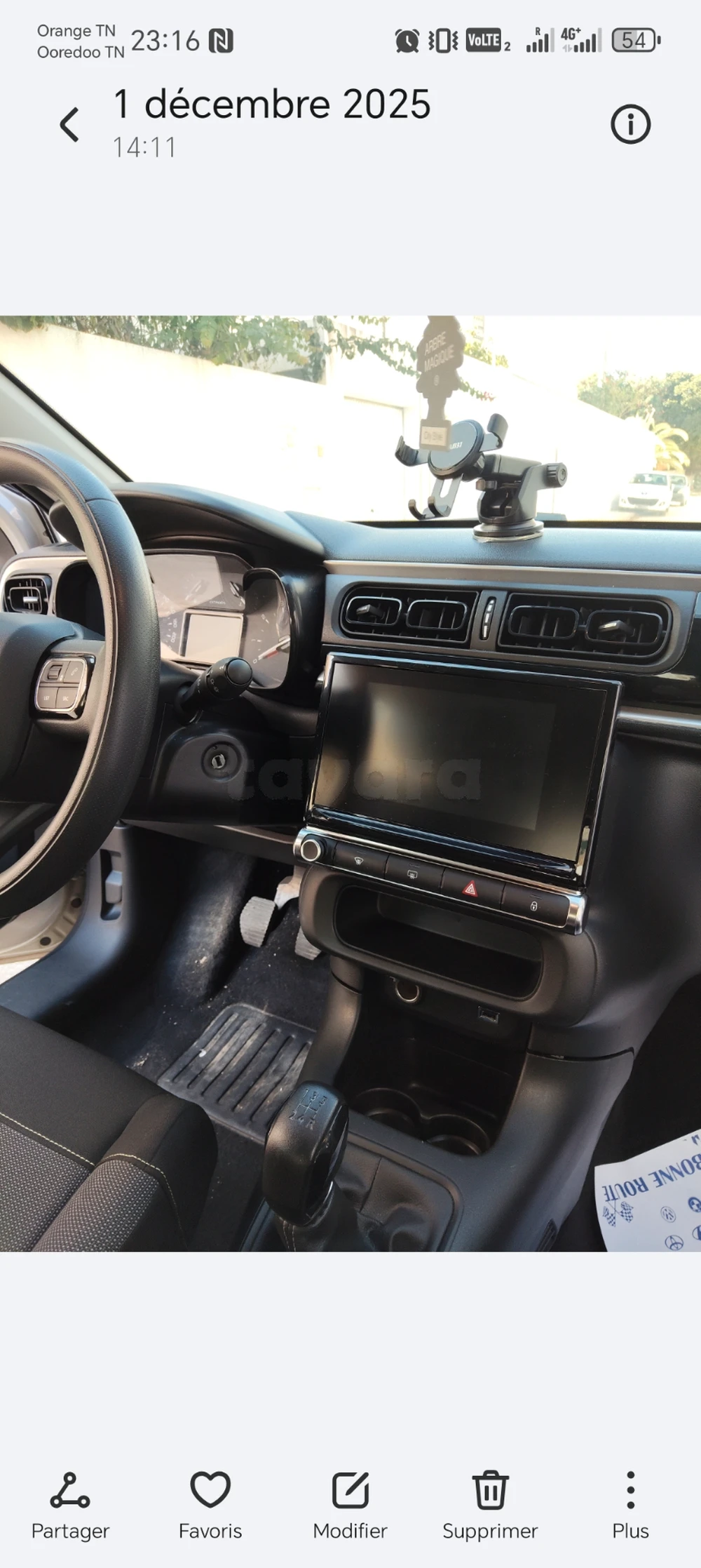 Carte voiture Citroen C3