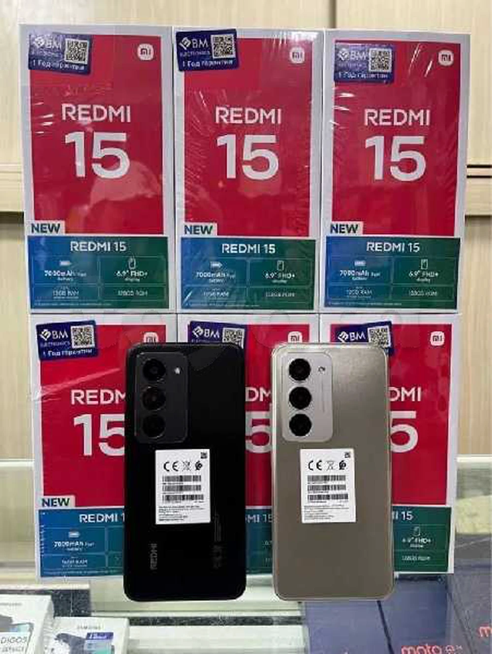 Redmi 15 Cacheté paquet fermé #Validé✔️ Batterie 7000 mAh🔶
➖6/128=600 dt
➖8/256=650 dt
Couleur : Noir/Gray/Purple 
Vente en ligne ☎️:53137076 dispo Tunis centre ville/Ariana
🚛Livraison sur tout la Tunisie 🚚🇹🇳
🔴Echange : Non 🔴