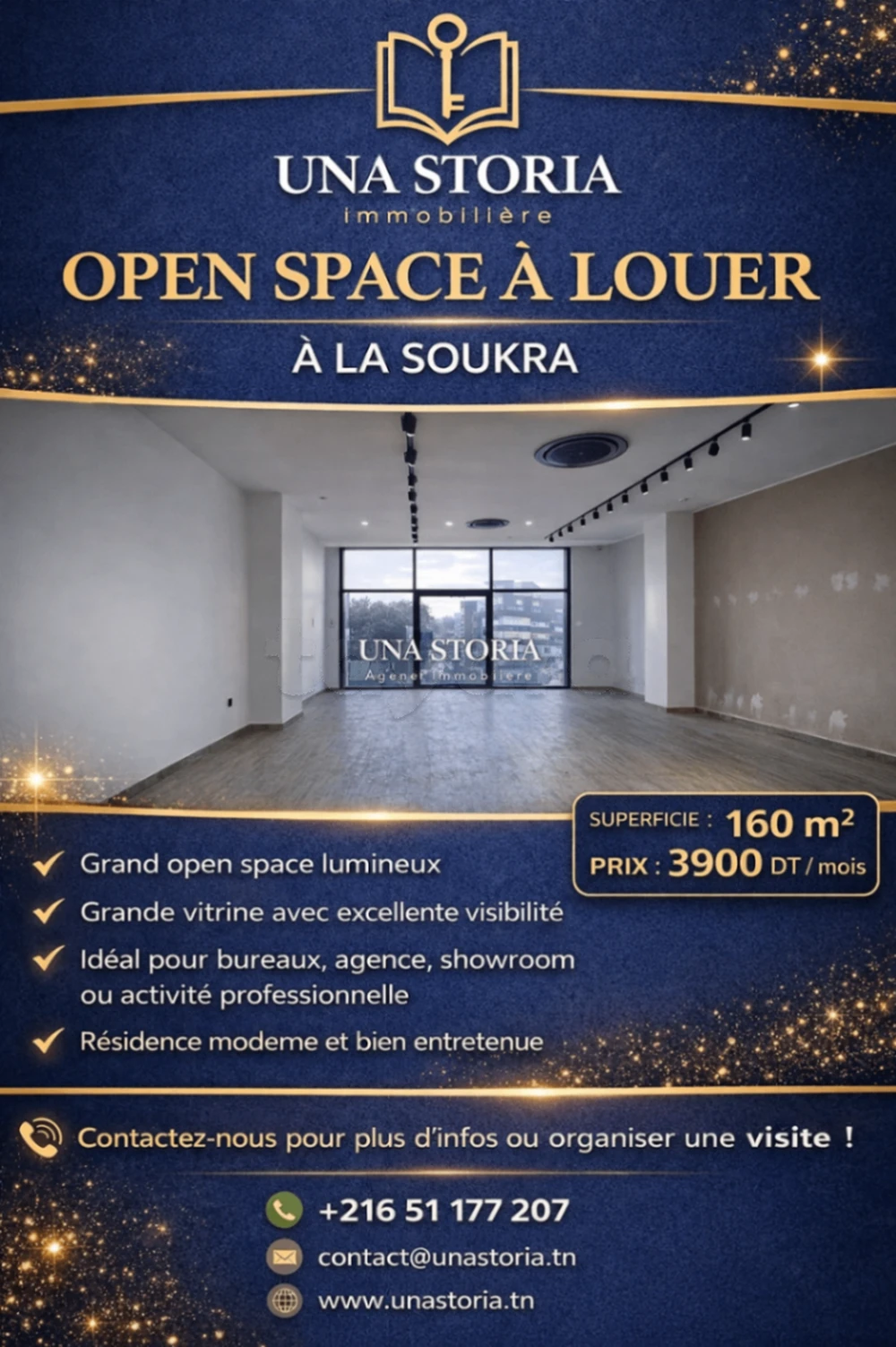 Open Space À Louer. À  La Soukra