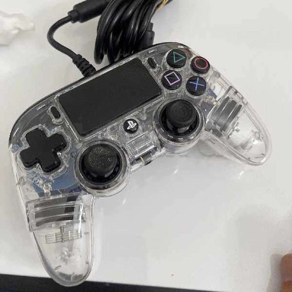 Manette Officielle Avec Câble Nacon Compact Controller Ps4 – Transparent