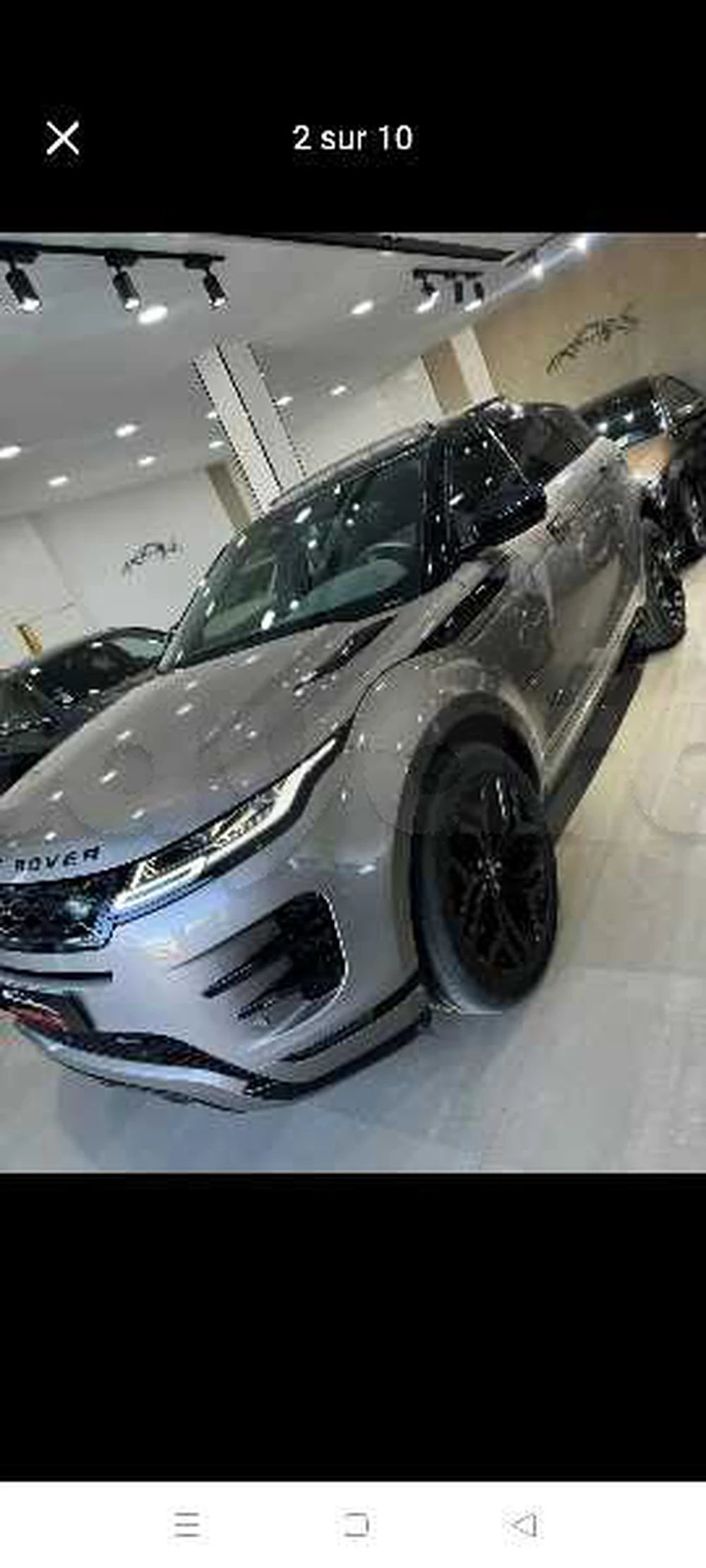 Carte voiture Land Rover Range Rover Evoque