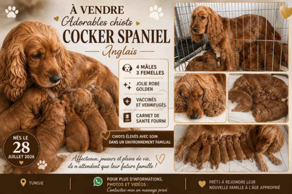 Chiot Coker Anglais