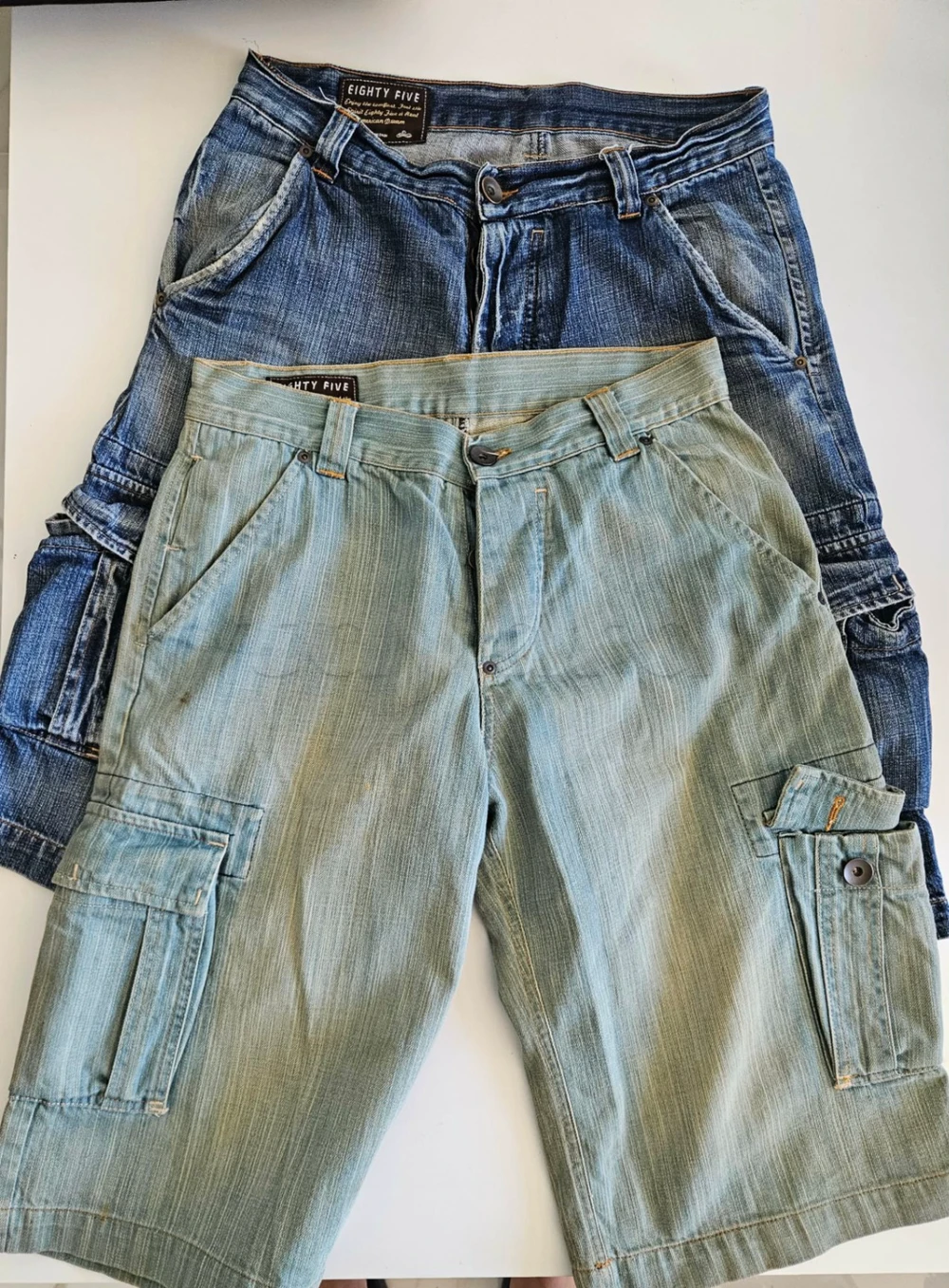 2 short en jean à taille 30