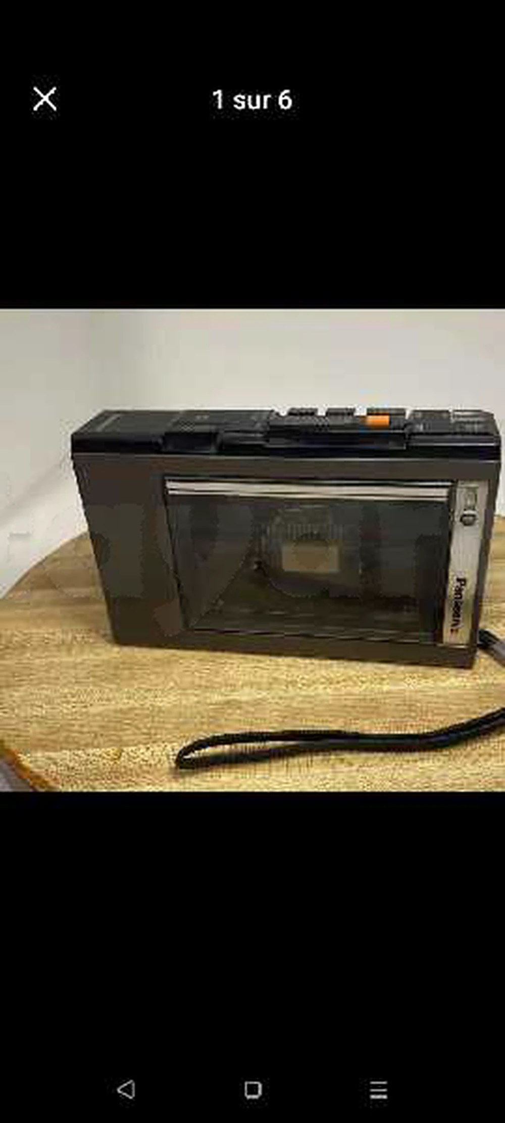 radio vintage ancien collection radiod'enregistreursPanasonic RQ-351 ou un modèle très proche de la gamme d'enregistreurs de microcassettes portables vintage Panasonic
