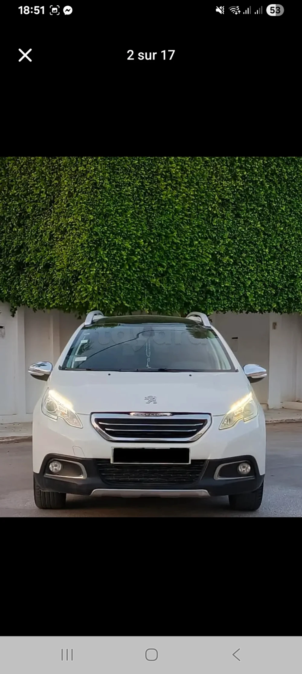 Carte voiture Peugeot 2008