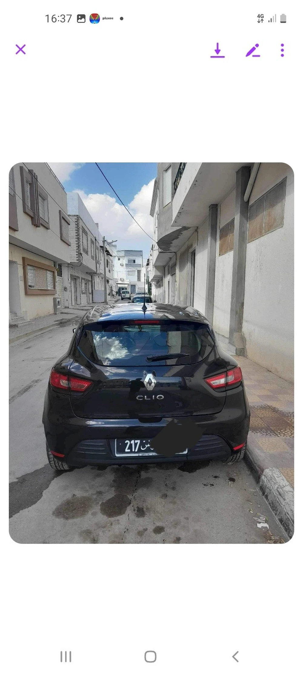 Carte voiture Renault Clio