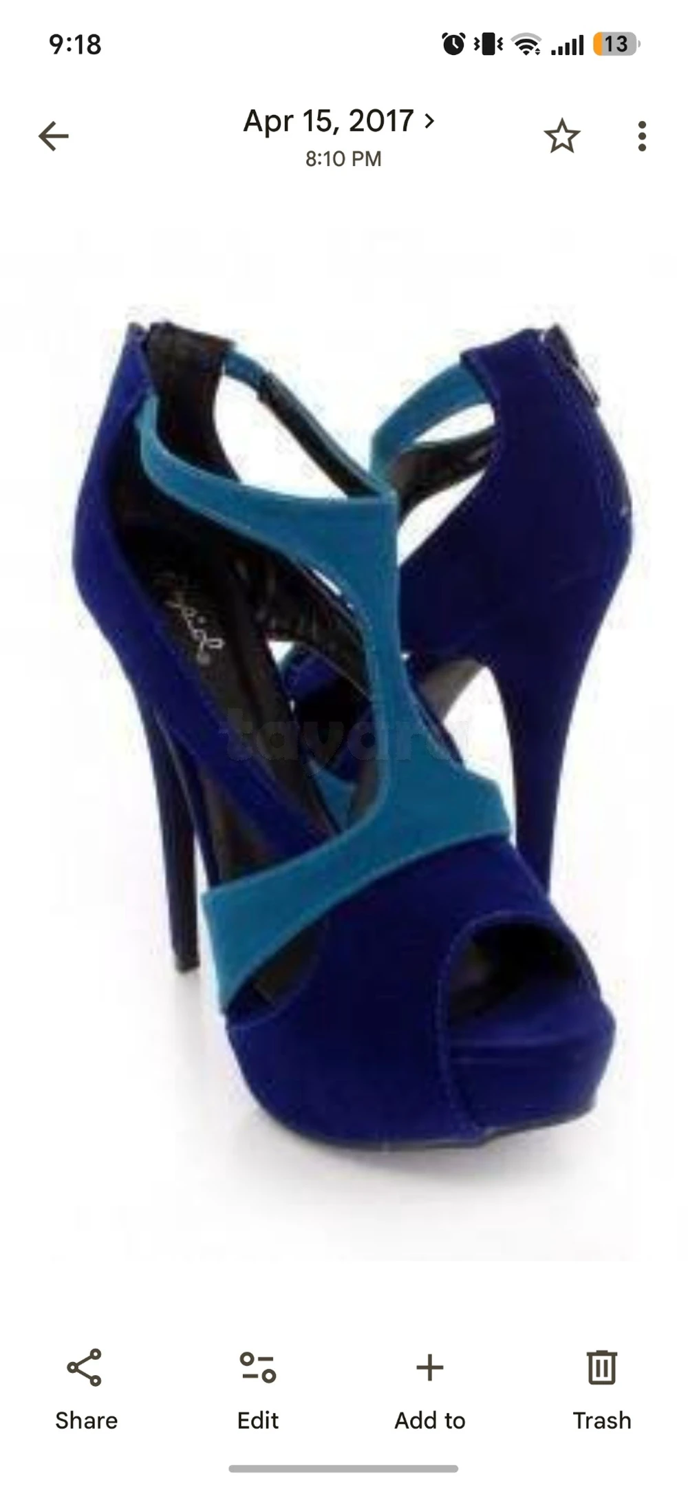 Talon femme importation USA p38