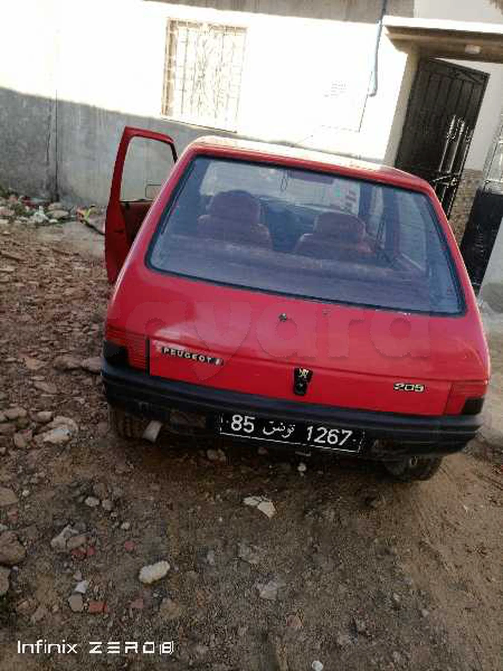 Carte voiture Peugeot 205