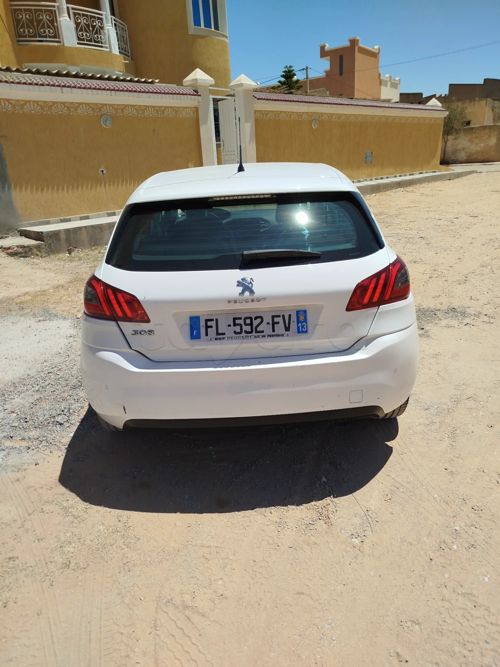 Carte voiture Peugeot 308