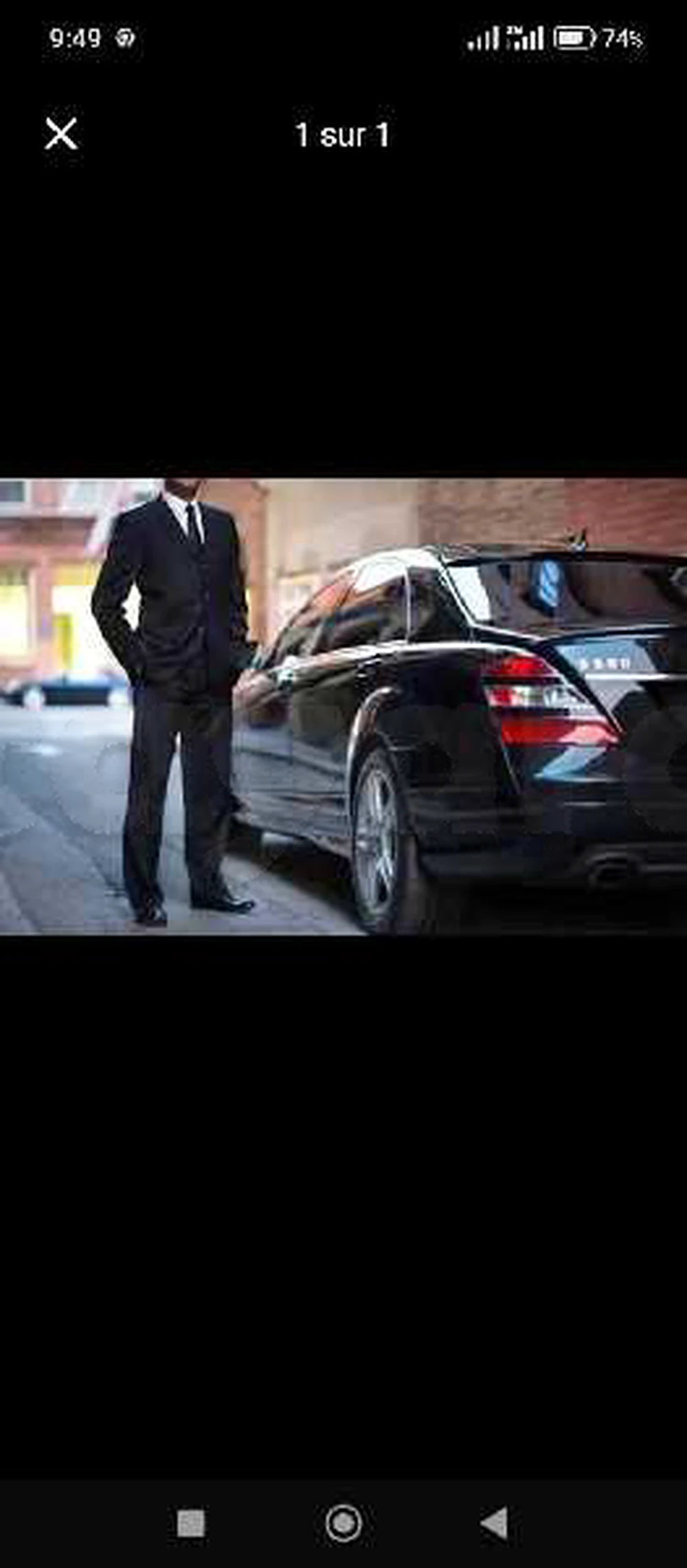 chauffeur personnel coursier livreur
