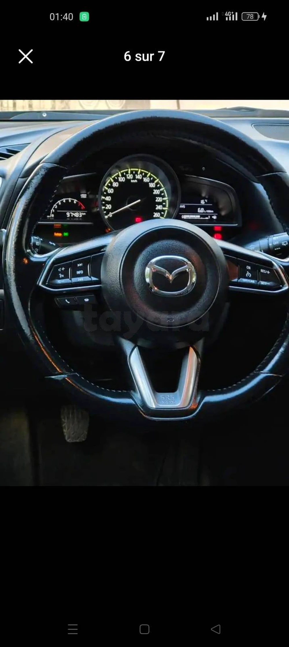 Carte voiture Mazda 3