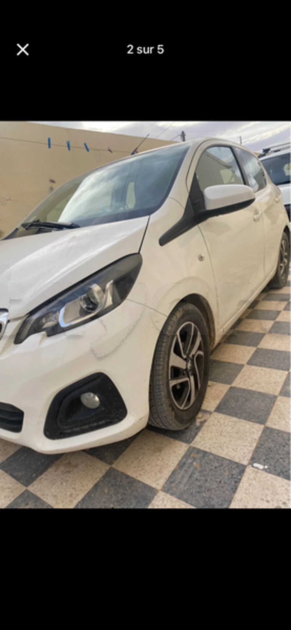 Carte voiture Peugeot 107