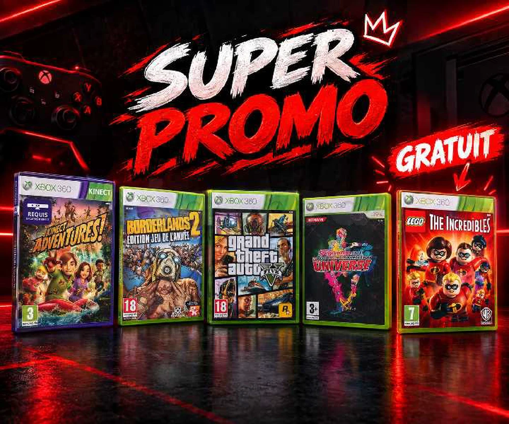 des cds xbox 360 avec des jeux Deluxe édition