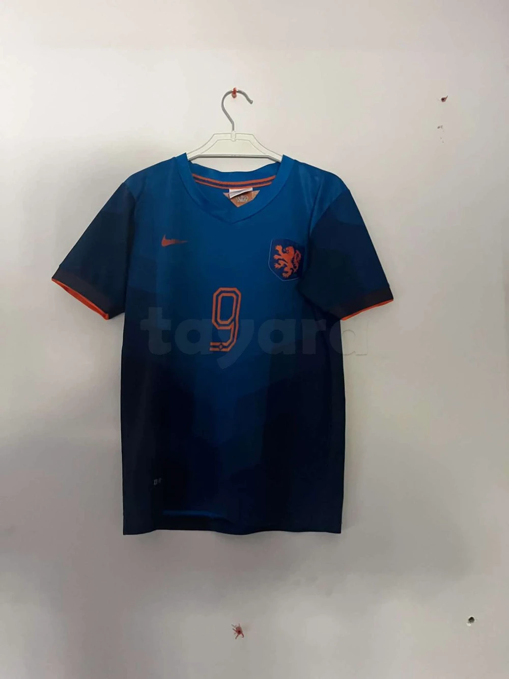 Maillot bleu pays bas van persie