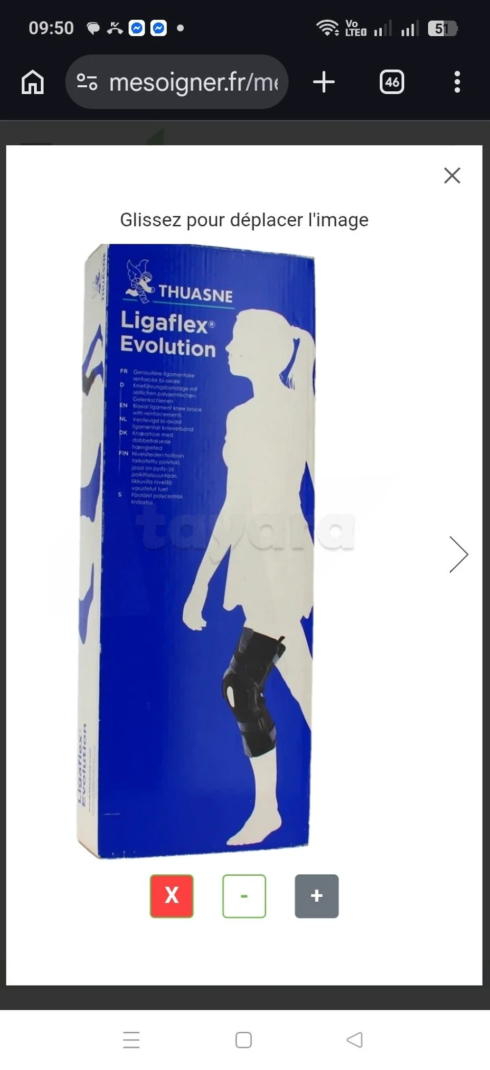 Genouillere thusane taille 3