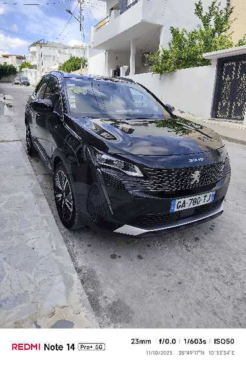 Carte voiture Peugeot 3008