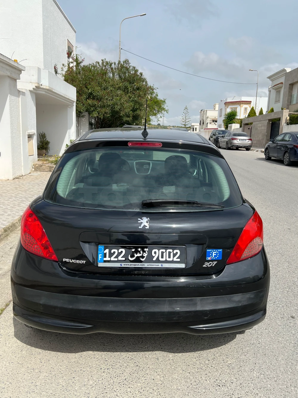 Carte voiture Peugeot 207