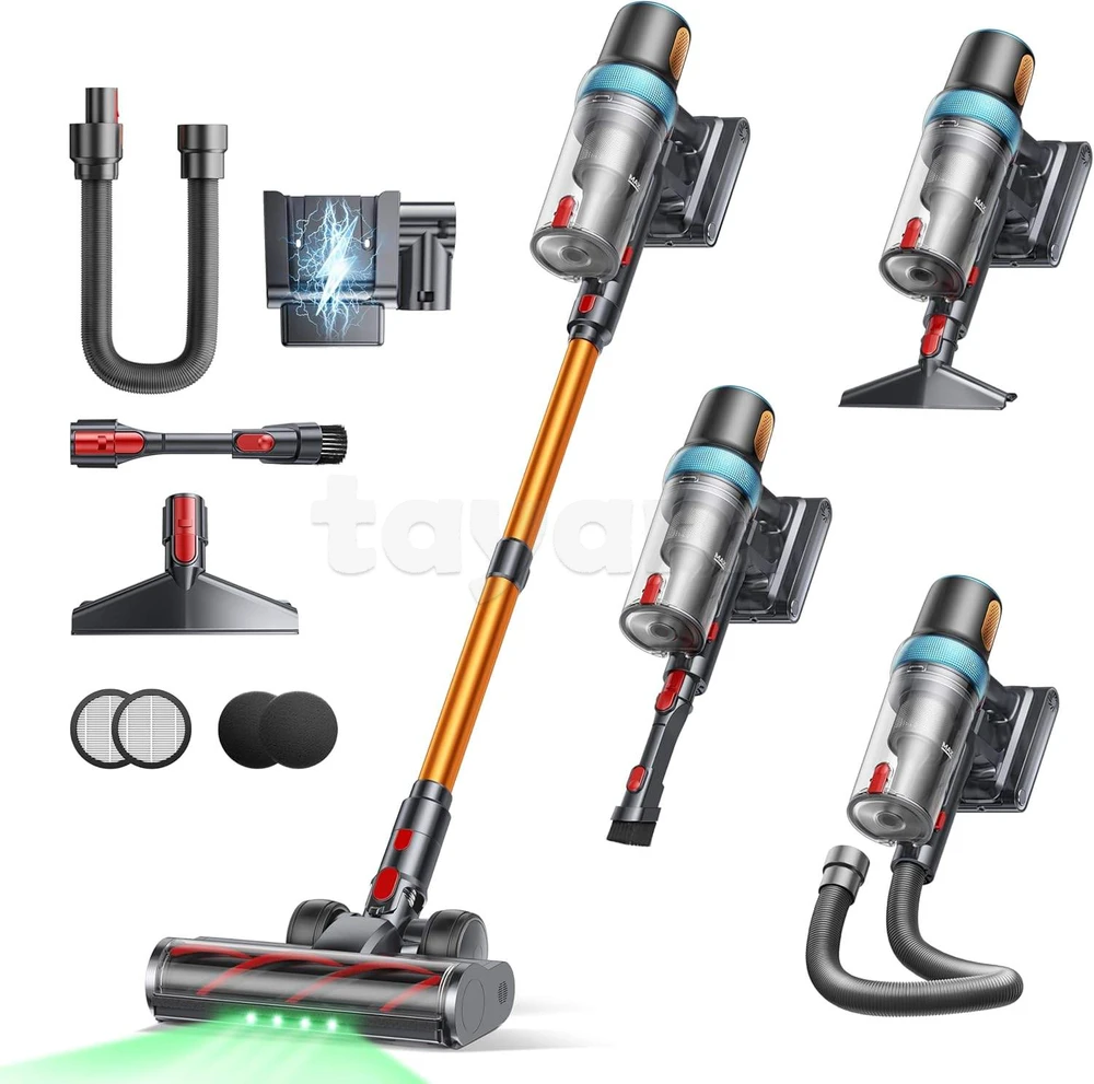 Aspirateur Sans Fil 45 KPa / 550 W – Autonomie 60 Minutes – Charge Murale, Écran Tactile