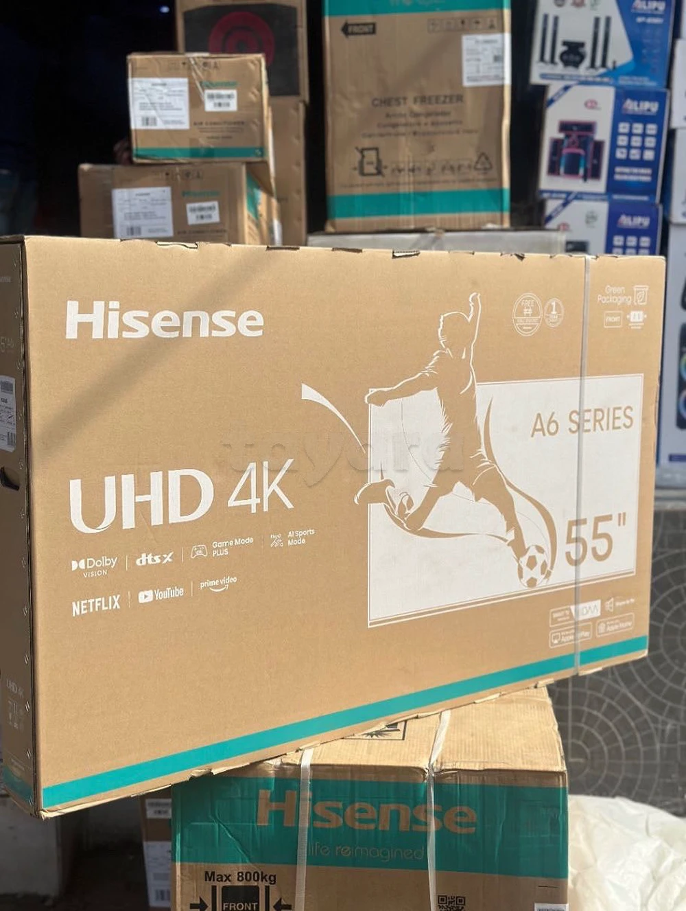 TV Hisense Class A6 Series 55A6H Led TV - Screen Size: 55 inch - Gatantie 2 ans