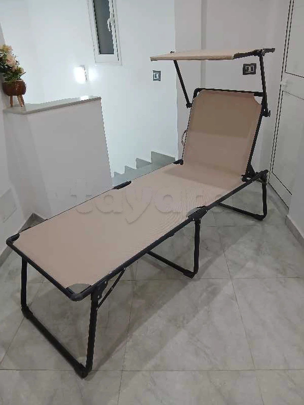 chaise longue aluminium réglable pliable importé
