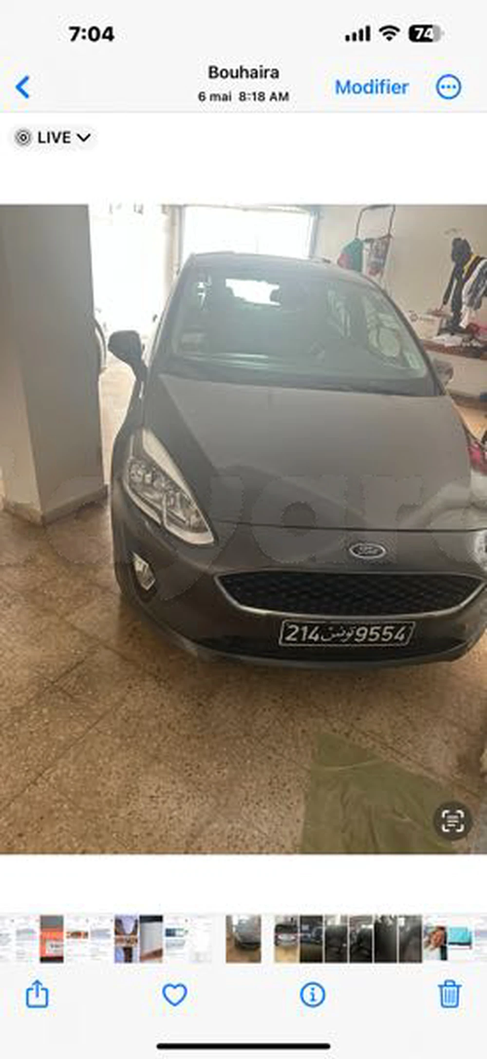 Carte voiture Ford Fiesta