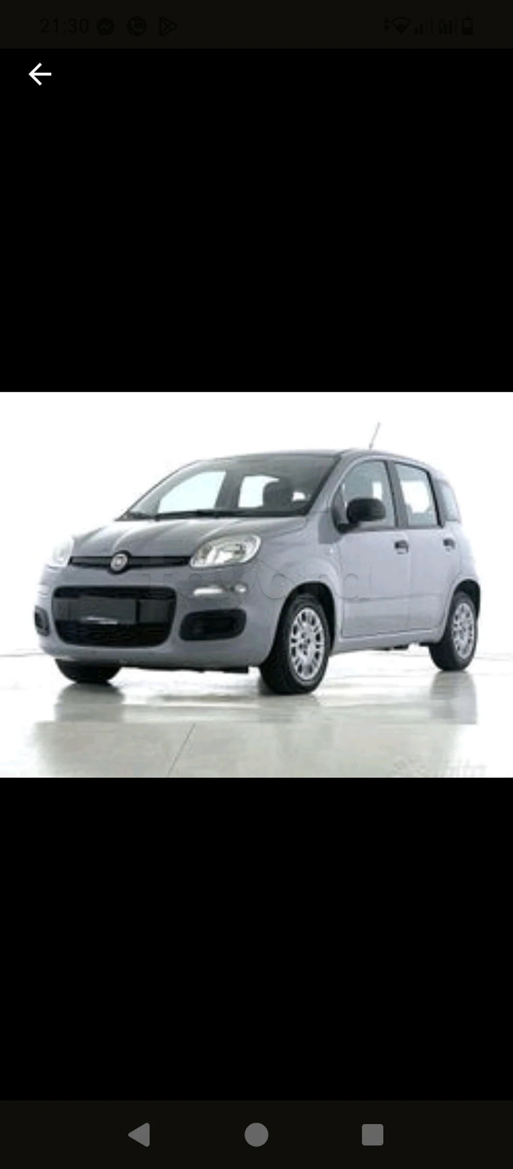 Carte voiture Fiat Panda