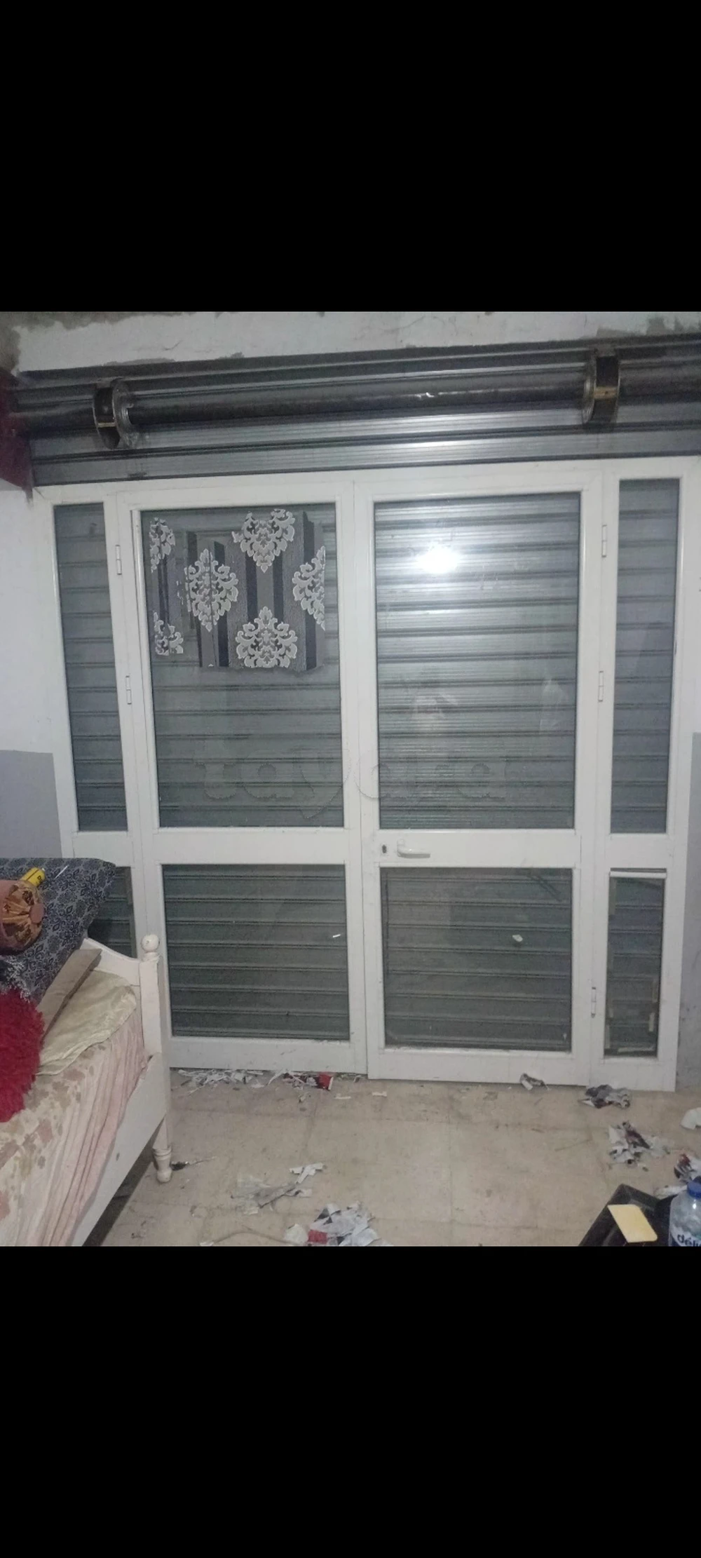 porte aluminium comme neuf