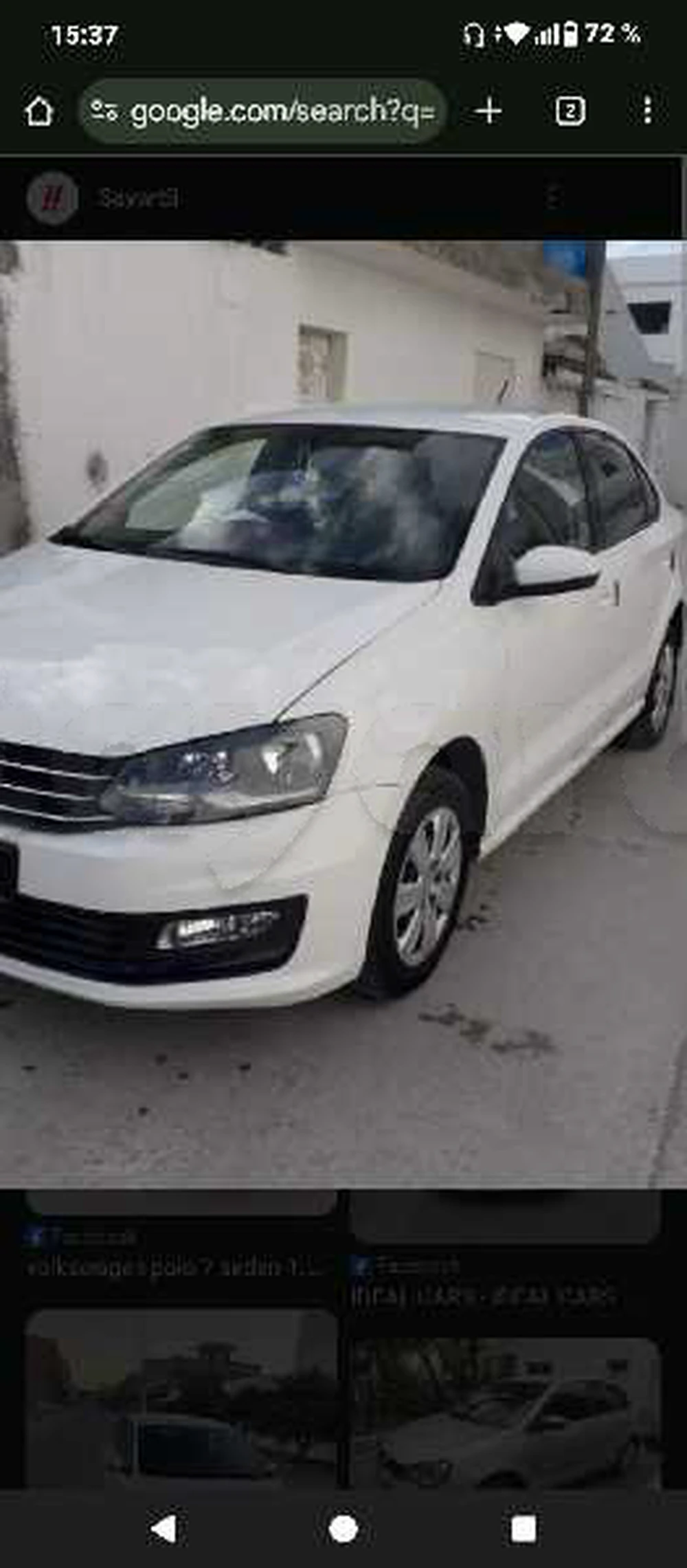 Carte voiture Volkswagen Polo