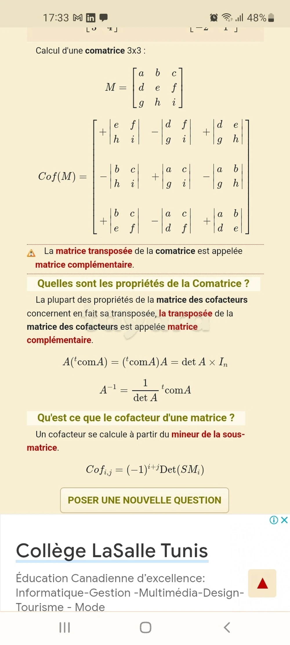 Cours particuliers en mathématique 20 029 353