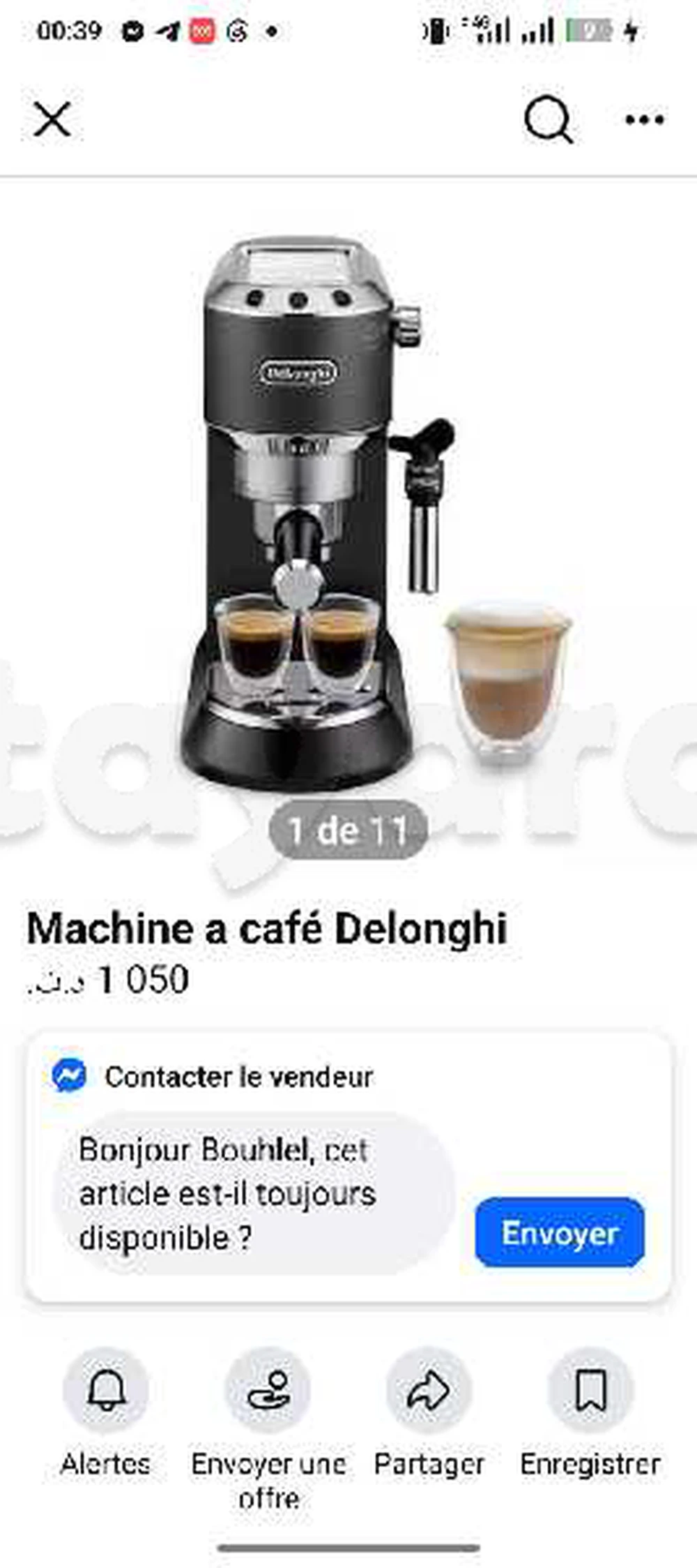 machine à café expresso Delonghi comme neuf zéro défaut importé de France